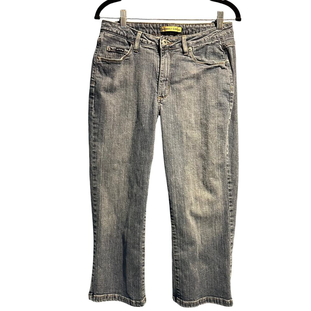 Riders Jeans Size 14 Straight Leg Slimming Stretch Comfy Casual Capsule Wardrobe